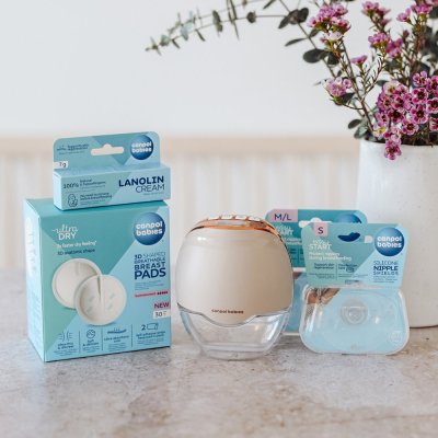 CANPOL BABIES Elektrisk bröstpump Hands-Free för amningsinlägg