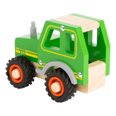 small foot Houten Tractor Groen