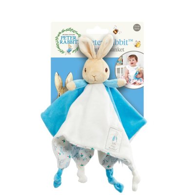 Rainbow Doudou en peluche lapin Flopsy bleu