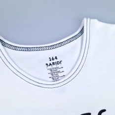 KR T-shirt thin Outlast® lettering - white