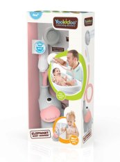 YOOKIDOO Słonik baby shower - szaro-różowy
