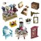 2Kids Toys Miniatura da casa de bonecas Quarto de descanso floral