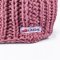 Mütze gestrickt Bindeband Bommel LA Outlast ® - altrosa
