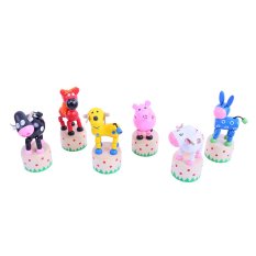 Bigjigs Toys Drewniane gniotki zwierzątka 1 szt.