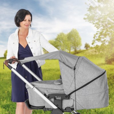 REER Sonnenschutz für Kinderwagen grau