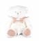 Doudou Conjunto Presente Ursinho de Peluche com Mantinha 30 cm rosa