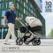 KINDERKRAFT Kombikinderwagen Moov 2 Air 3in1 Moonlight Grey
