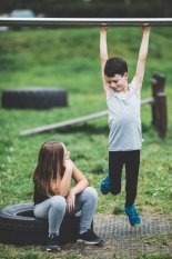 Tílko tenké junior Outlast® - šedý melír