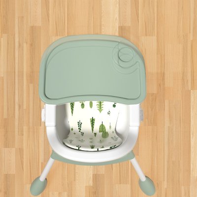 Sedia da pranzo per bambini 2 in 1 Simple - Verde Matcha