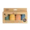 PETITE&MARS Jouets de bain en silicone AMIGOS 4 pièces 6m+