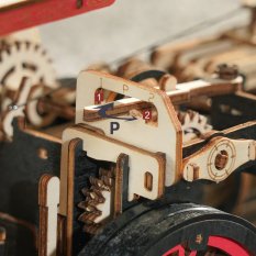 RoboTime Puzzle mecanică 3D din lemn, motor cu abur