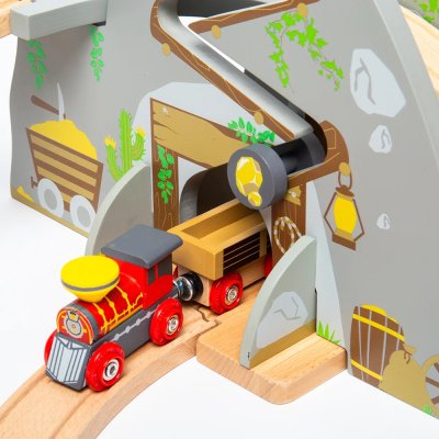 Bigjigs Rail Houten Treinbaan Wilde Westen 62 Delig