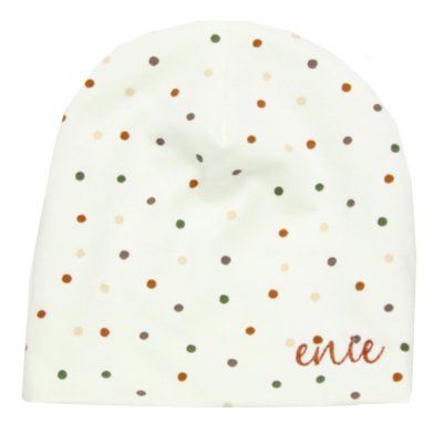 ENIE BABY Czapka dziecięca Kropki krem 16-20m