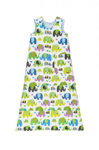 Monkey Mum® Adjustable Summer Sleeping Bag 0 - 4 years - Set - Elephants
