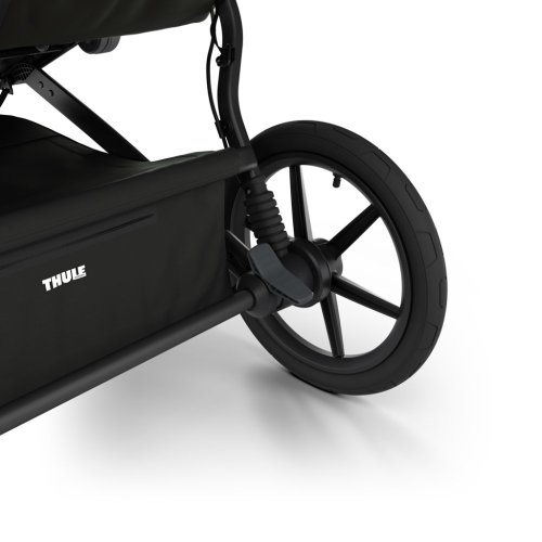 Wózek dla rodzeństwa THULE Urban Glide Double Black/Soft Beige zestaw M