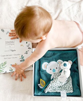 Set cadou Doudou - koala de pluș cu prosop