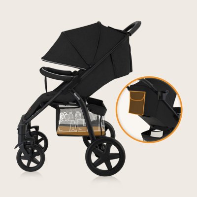 LIONELO Poussette de sport Annet Plus Black Carbon