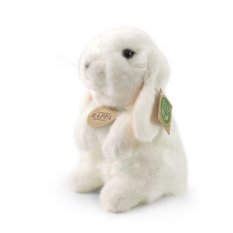 Rappa Conejo de peluche blanco de pie 18 cm ECO-FRIENDLY