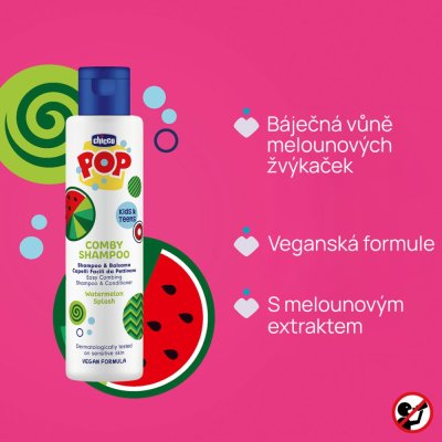 CHICCO Szampon i odżywka Pop Comby Watermelon 250ml