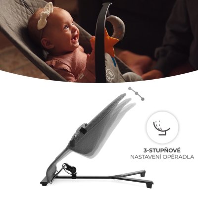 KINDERKRAFT Cadeira de balanço Mimi Cinza, até 9 kg