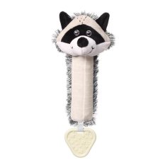BABYONO Gwiżdżąca zabawka z gryzakiem Szop pracz skalisty 25x11 cm
