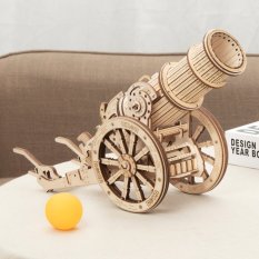 RoboTime 3D drevená mechanická skladačka Obliehací kanón