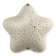 PABOBO Magischer Nachthimmel-Sternprojektor mit batteriebetriebener Melodie – Star Beige