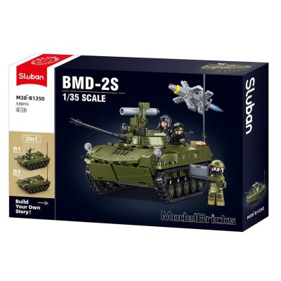 Sluban Model Bricks M38-B1250 Tank BMD-2S u mjerilu 1:35