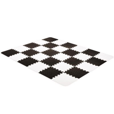 KINDERKRAFT Schaumstoff Puzzlematte Luno 150 x 180 cm Schwarz, 30 Stk.