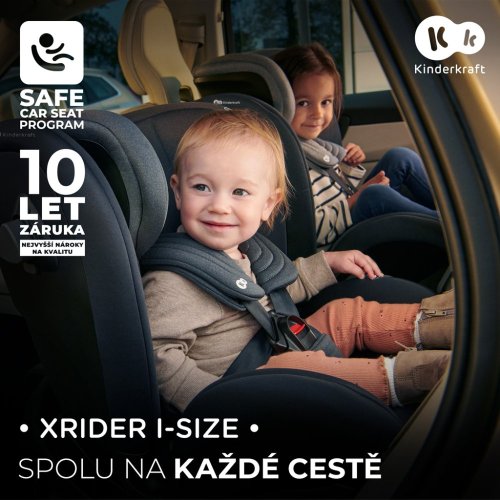 KINDERKRAFT SELECT Assento de carro Xrider i-Size 40-125 cm Cinza