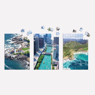 Puzzle Galison Vistas Aéreas dos EUA 3×120 peças