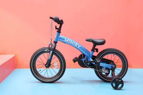QPLAY Bici senza pedali Miniby 3 in 1 Blue, età 2 - 8 anni