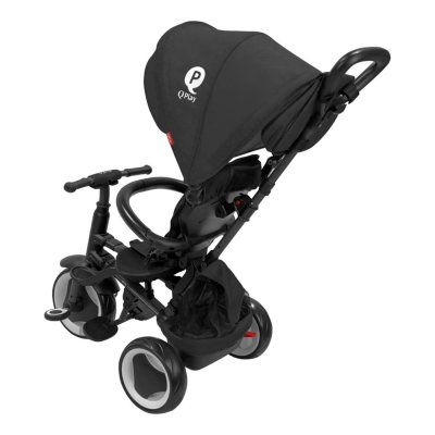 QPLAY Rowerek Trójkołowy Rito eva plus Black, wiek 10-72 miesiące