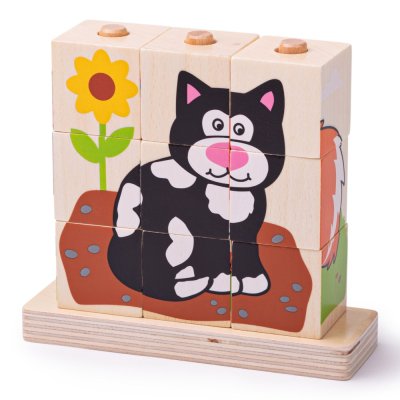 Bigjigs Baby Cubi da Infilare Animali