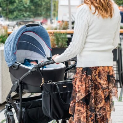 BABYONO Wickeltasche Coco schwarz
