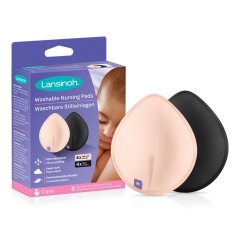 LANSINOH Protectores de sujetador lavables 8uds (body/negro)