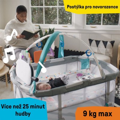 BABY EINSTEIN Berço com parque infantil e piano 3 em 1 Kick & Snooze™ 0m+