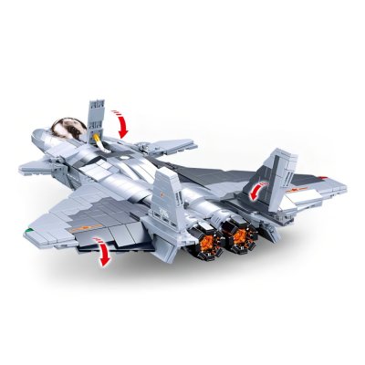 Sluban Model Bricks M38-B0931 Avion de chasse Chengdu J-20