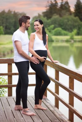 Moška majica KR tanka U izrez Outlast® - bela