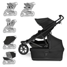THULE Sibling stroller Urban Glide Double Black/Black set XXL
