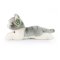Rappa Gato de peluche tumbado gris 20 cm ECO-FRIENDLY