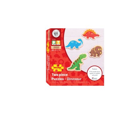 Bigjigs Toys Drewniane puzzle dinozaury