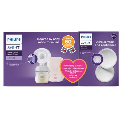 Philips AVENT Elektrische Milchpumpe SCF395/31+Geschenk