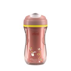CHICCO Šalica Active termo s tvrdim nastavkom pink, 14mj+