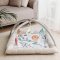 CANPOL BABIES Pluszowy kocyk edukacyjny z trapezem Safari 0m+