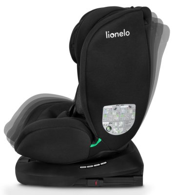 LIONELO Bilbarnstol Bastiaan i-Size (40-150 cm) Black Carbon