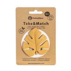 PETITE&MARS Silikonsko grizalo TAKE&MATCH Intense Ocher 0m+