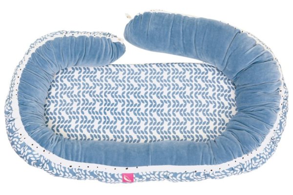 MOTHERHOOD Babynest und Juniorkissen 2 in 1 Blue Classics neu