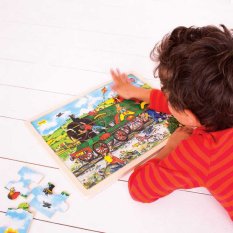 Bigjigs Toys Puzzle en bois train 24 pièces