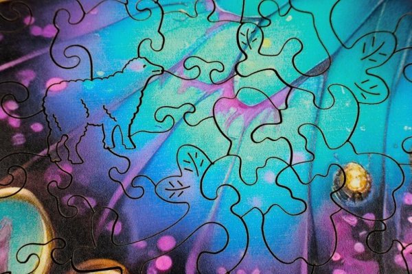 EscapeWelt Puzzle de Madeira Borboleta 300 peças